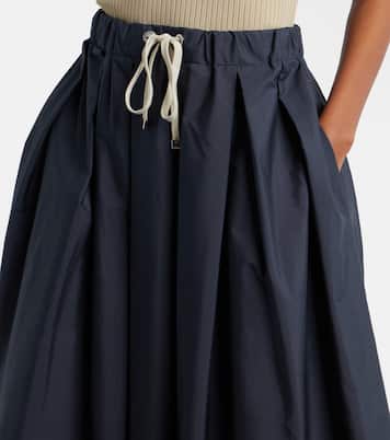 Pineta pleated cotton midi skirt | 'S Max Mara