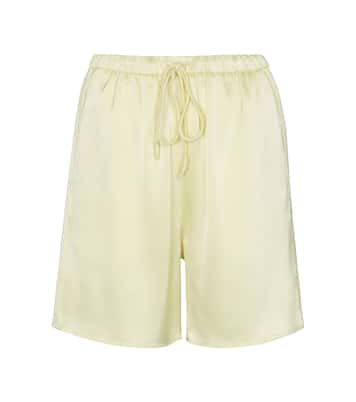 Emily drawstring satin shorts | Nanushka