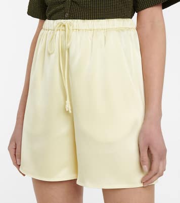 Emily drawstring satin shorts | Nanushka