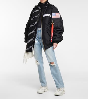 Sciarpa in jacquard di lana con logo | Balenciaga