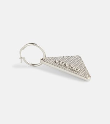 Orecchino singolo in argento sterling con cristalli | Prada