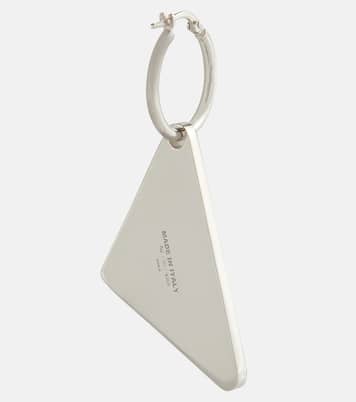 Orecchino singolo in argento sterling con cristalli | Prada