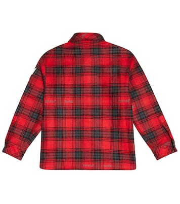 Camisa en mezcla de algodón a cuadros | Off-White Kids