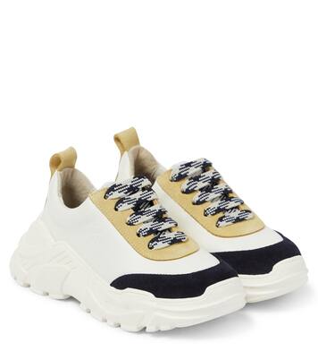 Zapatillas Jumpy de piel y ante | Bonpoint