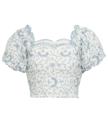 Melina broderie anglaise crop top | LoveShackFancy