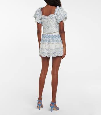 Melina broderie anglaise crop top | LoveShackFancy