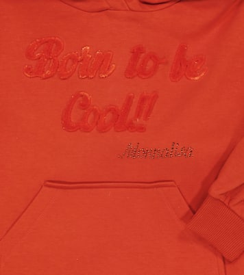 Hoodie-Kleid aus einem Baumwollgemisch | Monnalisa