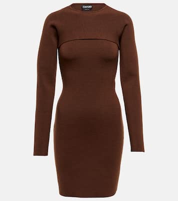 Minikleid aus Rippstrick | Tom Ford