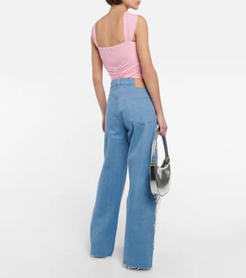 Embroidered wide-leg jeans | Magda Butrym