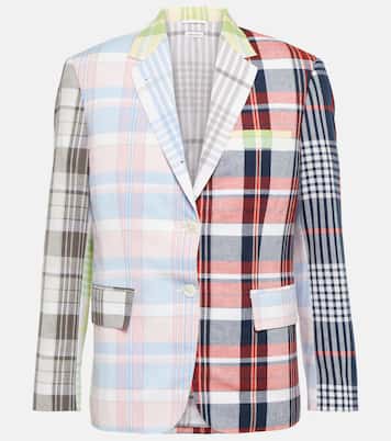 Patchwork cotton blazer | Thom Browne