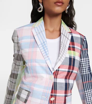 Patchwork cotton blazer | Thom Browne