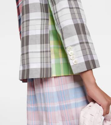 Patchwork cotton blazer | Thom Browne