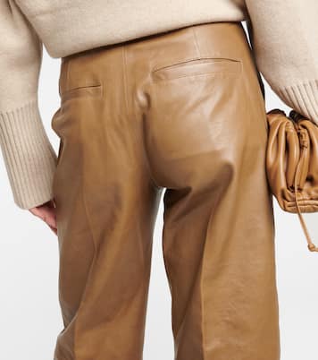 High-Rise-Hose aus Leder | Polo Ralph Lauren