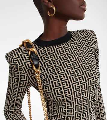 Minikleid Monogram aus einem Wollgemisch | Balmain