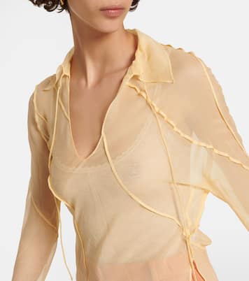 Blusa in crêpe de chine | Victoria Beckham