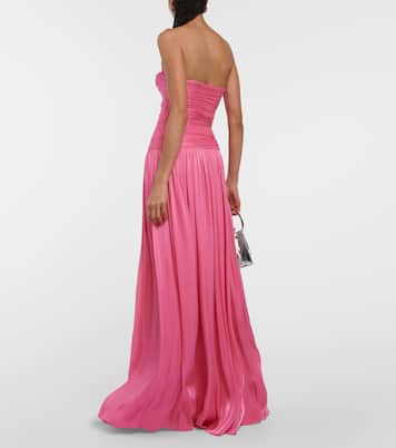 Ambria gathered cutout gown | Costarellos