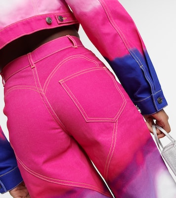 Jeans a gamba larga con cristalli | Area