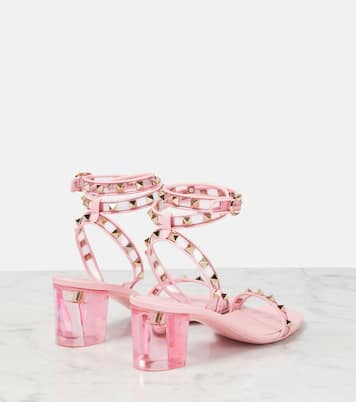 Sandali Rockstud in pelle e PVC | Valentino Garavani