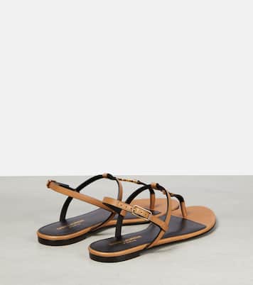 Sandalen Cassandre aus Leder | Saint Laurent
