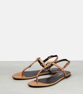 Sandalen Cassandre aus Leder | Saint Laurent