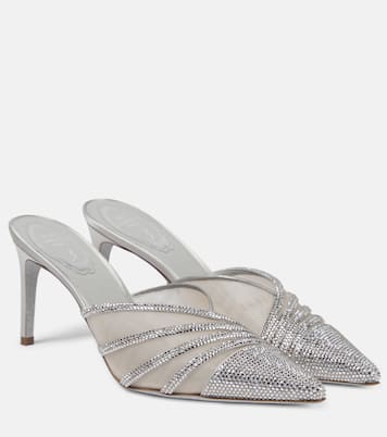 Bridal - Mules in raso con decorazioni | Rene Caovilla