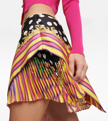 Bedruckter Minirock aus Satin | Versace