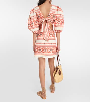 Cutout printed cotton minidress | Johanna Ortiz