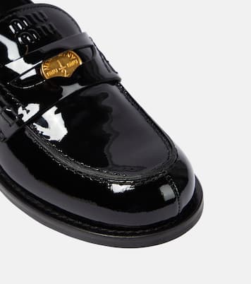 Mocassini in vernice | Miu Miu