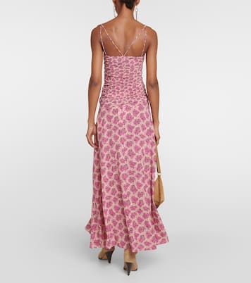 Leila printed ruched jersey top | Isabel Marant