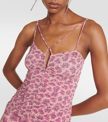 Leila printed ruched jersey top | Isabel Marant