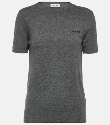 Logo cashmere sweater  | Miu Miu