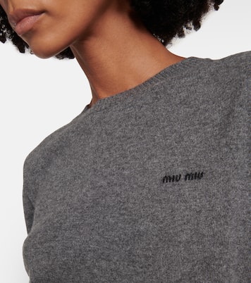 Logo cashmere sweater  | Miu Miu