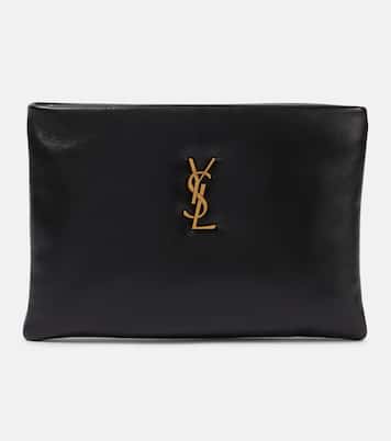 Clutch Calypso Small aus Leder | Saint Laurent