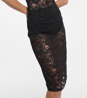 Vestido midi O-Lover de encaje floral | Oséree