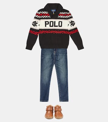 Pullover in cotone con logo | Polo Ralph Lauren Kids