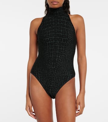 Body con scollo all’americana e stampa | Alaïa
