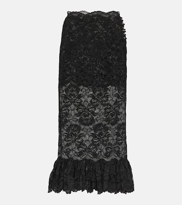 Jupe midi en dentelle | Rabanne
