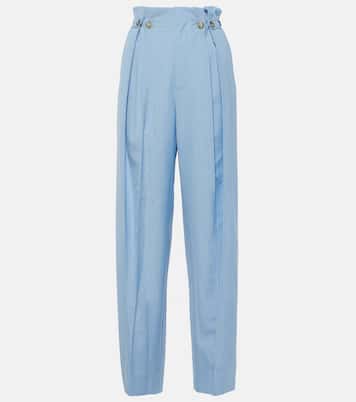 Pantaloni tapered in lana vergine | Victoria Beckham