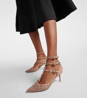 Verzierte Pumps Rockstud 65 aus Leder | Valentino Garavani