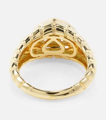Anello Timo in oro 18kt con tsavoriti e diamanti | Marina B