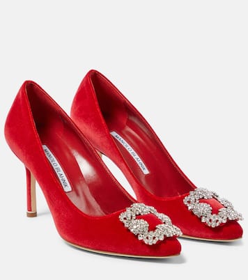 Pumps Hangisi in velluto | Manolo Blahnik