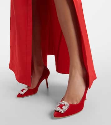 Pumps Hangisi in velluto | Manolo Blahnik