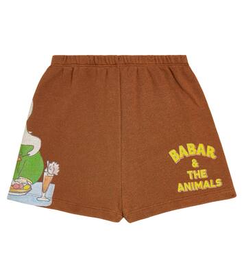 Clam printed cotton shorts | The Animals Observatory