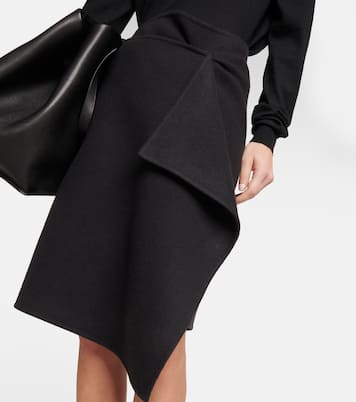 Jupe midi Bartellina en cachemire | The Row