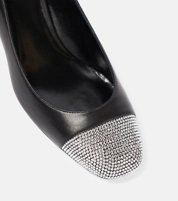 Verzierte Pumps Kristen aus Leder | Rene Caovilla