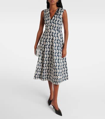 Ovidio cotton-blend poplin midi dress | 'S Max Mara