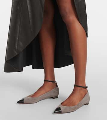 Pinot suede ballet flats | Aquazzura