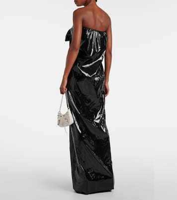 CB Bustier Knot jersey gown | Balenciaga