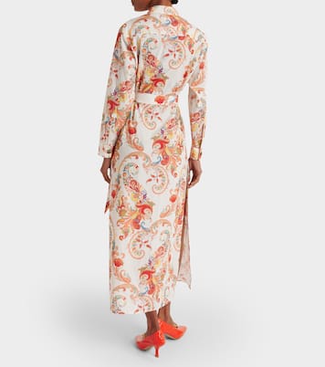 Vestido camisero de algodón y seda | Etro