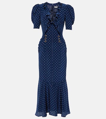 Robe midi en soie | Alessandra Rich